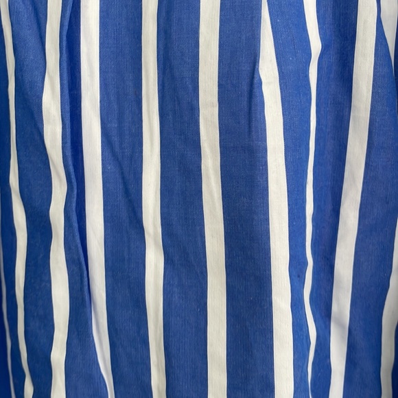J. Crew Button-Front Striped Belted Skirt in Blue Nautical - Picture 7 of 12